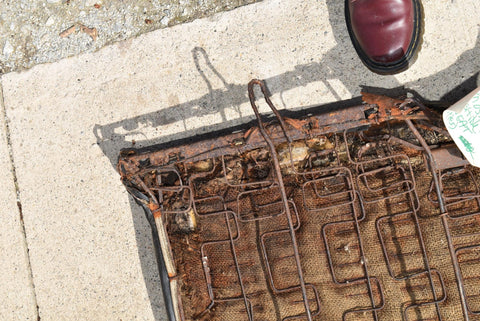 1965 1969 Ford Mustang Convertible Rear Seat Upper Section Black Vinyl 65 66 67