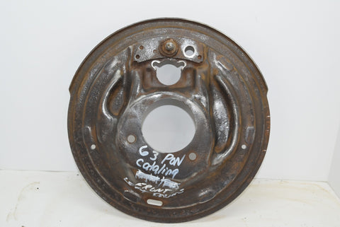 Rare 1963 Pontiac Catalina 11" Front LH Driver Backing Plate CLEAN