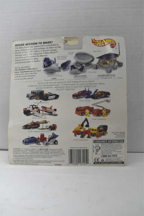 Hot Wheels Action Pack Sojourner Mars Rover New In Box Mattel 1996 Toys