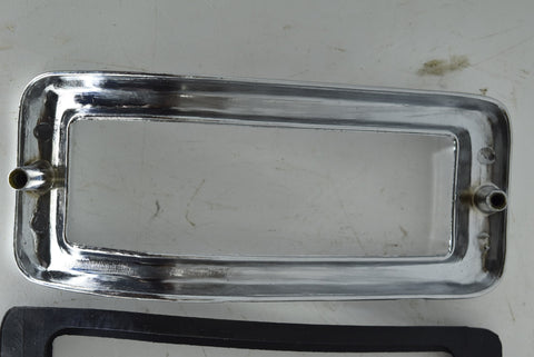 1968 68 Ford Mustang Tail Light Bezel Set of 6 Chrome Black Trim Molding LH RH