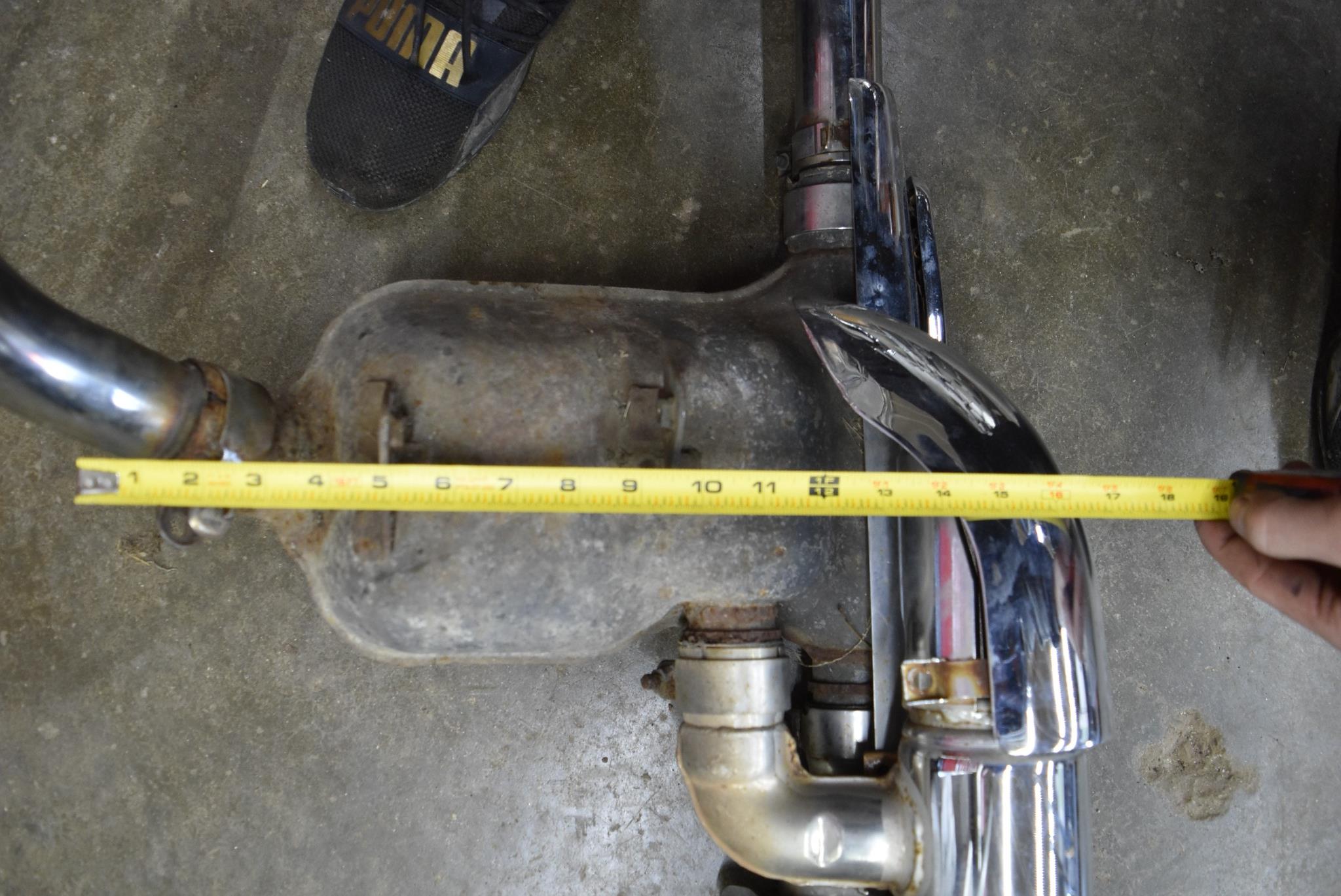 1997 KAWASAKI VULCAN VN1500 VN 1500 FULL MAIN EXHAUST MANIFOLD MUFFLER