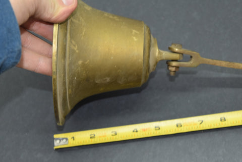 brass bell 6.5" school work cool display