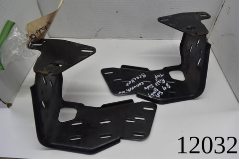 1983 1986 FORD MUSTANG CONVERTIBLE TOP FRAME SUPPORT BRACKET PAIR 83 84 85 86