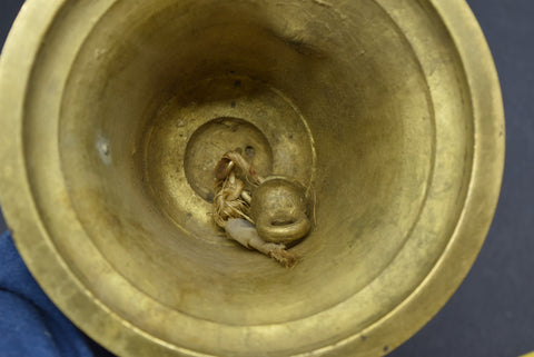 brass bell 6.5" school work cool display