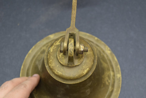 brass bell 6.5" school work cool display