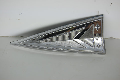1963 Pontiac Chrome Arrow Trunk Lid Emblem Catalina 4884957 Original