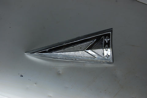 1963 Pontiac Chrome Arrow Trunk Lid Emblem Catalina 4884957 Original
