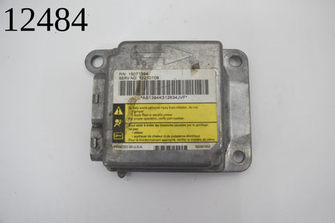 2000 2001 2002 Chevy Sierra 2500HD 2500 HD Bag Control SRS Module 02