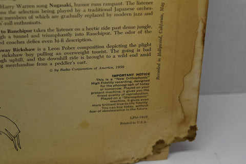 1959 Victor Records Orienta The Markko Polo Adventures Stereophonic Vinyl Audio