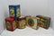 Vintage Rustic Collector's Food Tin Cans Collectible Kitchen Home Decor Lot of 6