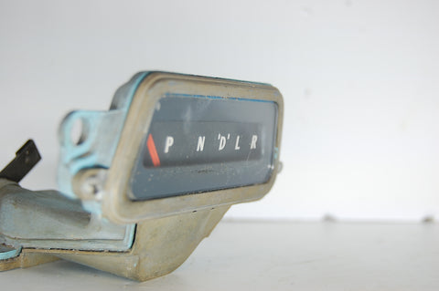 1963 Pontiac Catalina Gear Indicator Selector Original Blue GM PRNDL