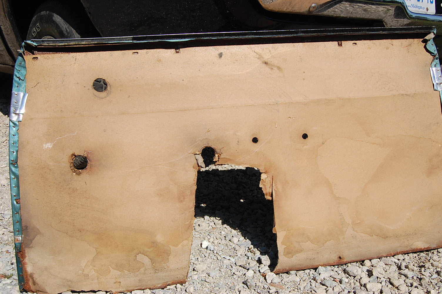 Original 1963 63 Pontiac Catalina Left Hand Driver Door Panel Blue OEM FatMan's Garage, LLC