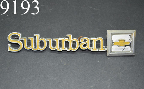 1973 1988 Chevy Suburban Tailgate Trim Emblem Badge Tail Gate 73 74 75 76 77 78
