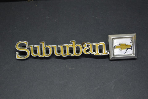 1973 1988 Chevy Suburban Tailgate Trim Emblem Badge Tail Gate 73 74 75 76 77 78