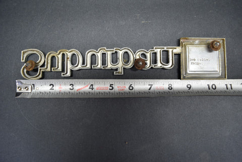 1973 1988 Chevy Suburban Tailgate Trim Emblem Badge Tail Gate 73 74 75 76 77 78