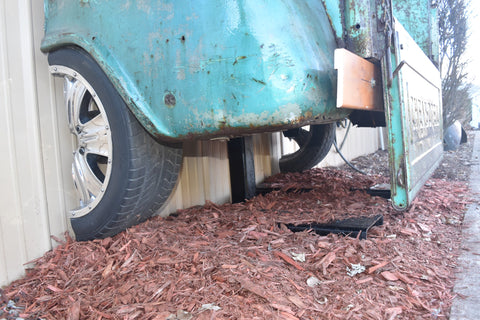 Custom Handmade 1950s Chevy Truck Bed Outdoor Table Workbench Garage Mancave