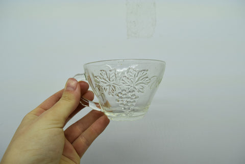 1950's Anchor Hocking Serva-Snack Complete Set 8 Pieces Clear Glassware Trays