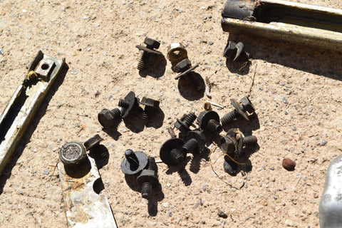 1968 1969 Buick Skylark Left Driver Manual Window Regulator + Channels LH 68 69