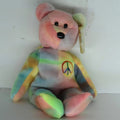 Ty Beanie Baby Peace Bear 1996 in Mint Condition