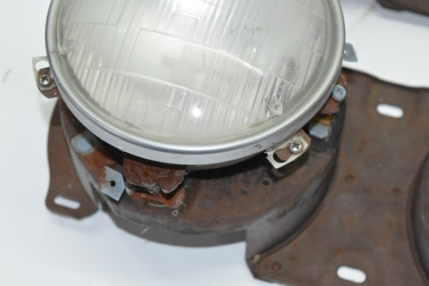 1964 Ford Galaxie Left Right Pair Headlight Assembly Buckets Mount 64
