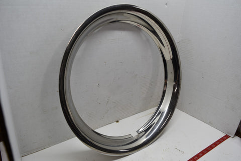 16" Chrome Beauty Ring Chevy Ford GM Mopar Dodge Wheel Cover Hubcap Single Nice