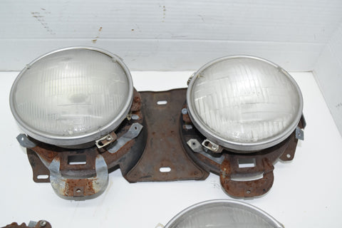 1964 Ford Galaxie Left Right Pair Headlight Assembly Buckets Mount 64