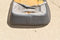 1997 2002 Pontiac Trans Am Firebird Pewter Leather Rear Bottom Seat 97 98 99 01