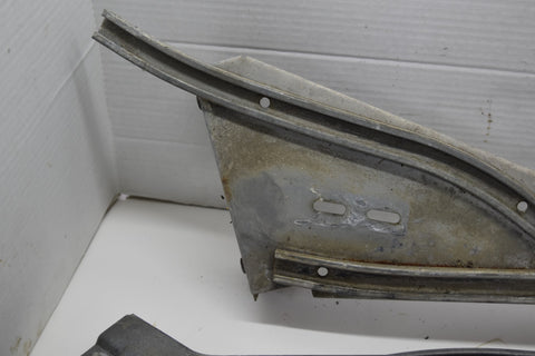 1963 1964 Ford Galaxie Fastback Rear LH RH Quarter Window Channel Guides 63 64