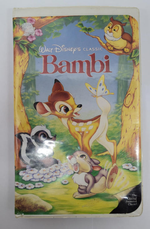 Disney Bambi Black Diamond Collection Classic RARE Collections VHS Tape Movie