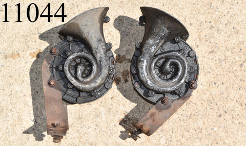 1964 Ford Galaxie 500 Hi Lo Horns Brackets Horn Honk Pair Set Untested 64