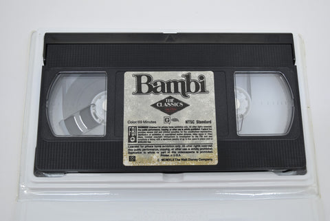 Disney Bambi Black Diamond Collection Classic RARE Collections VHS Tape Movie
