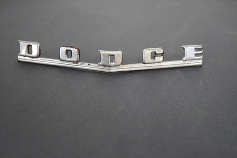 1946 1947 1948 Dodge D24 Custom Deluxe Nose Emblem Script 46 47 48 MOPAR Front