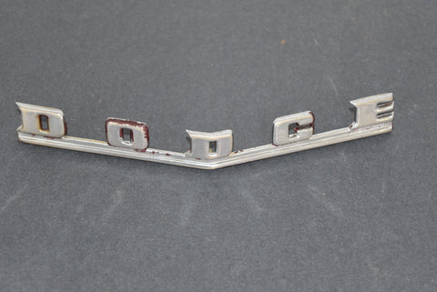 1946 1947 1948 Dodge D24 Custom Deluxe Nose Emblem Script 46 47 48 MOPAR Front