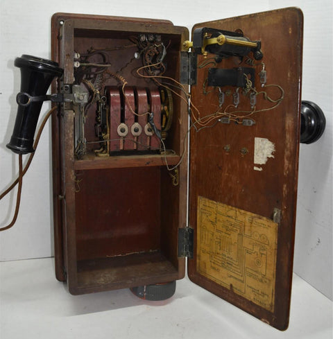 Antique Hand Crank Western Electric Telephone 1901 Magneto Vintage Phone