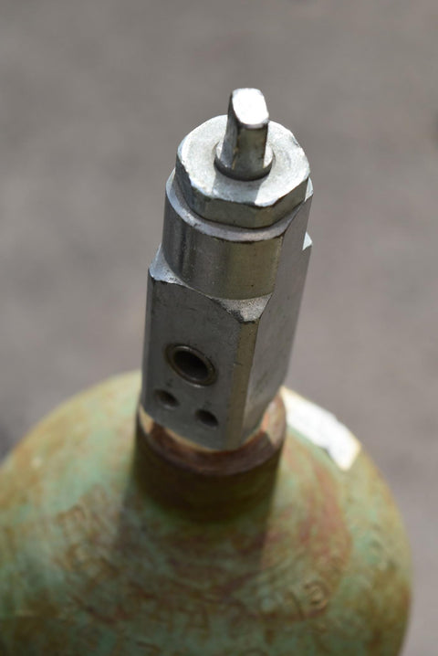 Used Empty Steel Oxygen Tank With Rolling Cart Holder! Solid!