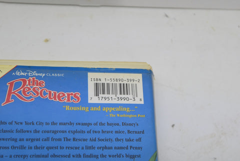 The Rescuers Disney Black Diamond Classics VHS Tape Movie Collectors