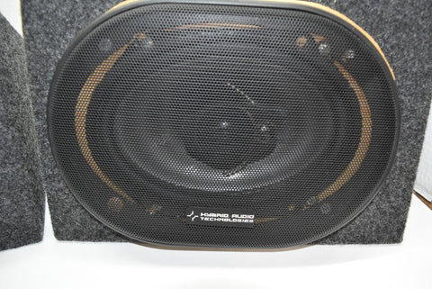 Hybrid Audio Technologies Set of Two Speakers Good Working Condition Nice!
