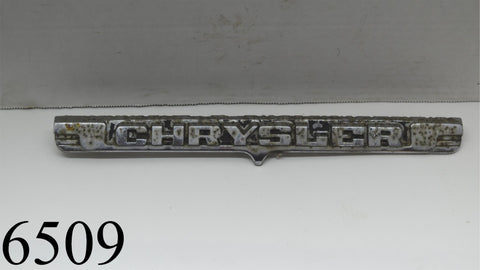 1949 49 Chrysler Trunk Deck Lid Emblem Badge Trim Moulding 1256025 OEM MOPAR