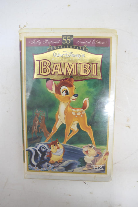 Bambi VHS 55th Anniversary Limited Edition RARE Masterpiece Collection