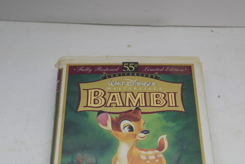 Bambi VHS 55th Anniversary Limited Edition RARE Masterpiece Collection