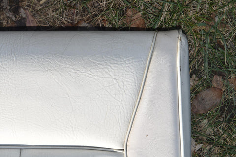 1983 1986 Ford Mustang Convertible Rear Upper Seat Section Fox White 83 84 85 86