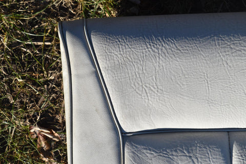 1983 1986 Ford Mustang Convertible Rear Upper Seat Section Fox White 83 84 85 86