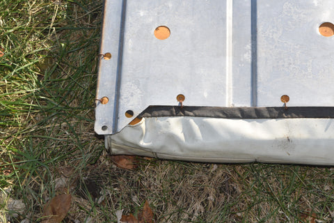 1983 1986 Ford Mustang Convertible Rear Upper Seat Section Fox White 83 84 85 86