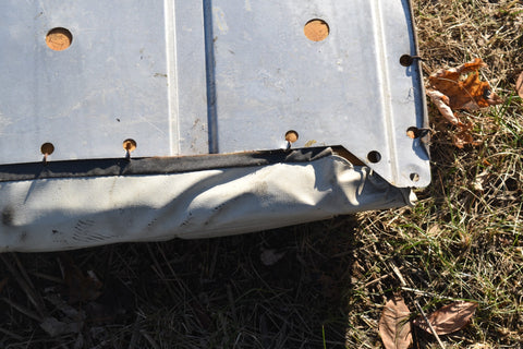 1983 1986 Ford Mustang Convertible Rear Upper Seat Section Fox White 83 84 85 86