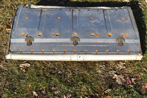 1983 1986 Ford Mustang Convertible Rear Upper Seat Section Fox White 83 84 85 86