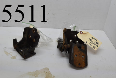 1973 73 Pontiac Firebrid driver left side door hinges upper and lower