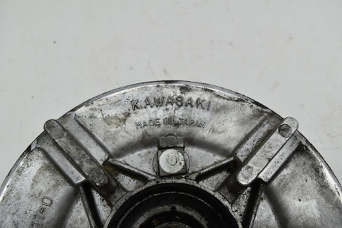 1967 67 KAWASAKI KH350 S2 REAR SPROCKET CARRIER OEM SLACK ADJUSTER 42034 011 0