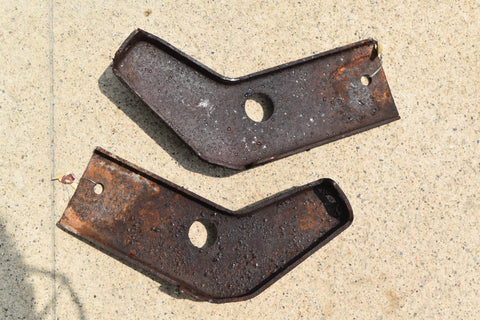 1964 Ford Galaxie Rear Inner Bumper Brackets Braces Left Right Pair LH RH 64