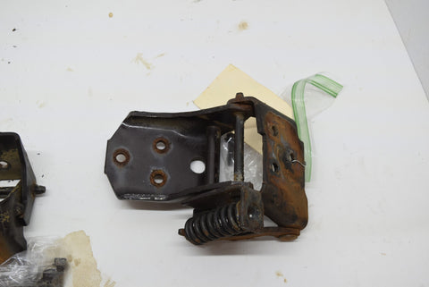 1973 73 Pontiac Firebrid driver left side door hinges upper and lower