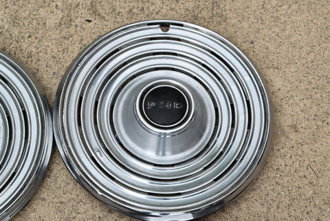 1969 Pontiac Hubcaps 15" Set of 4 PMD Emblem Original GM